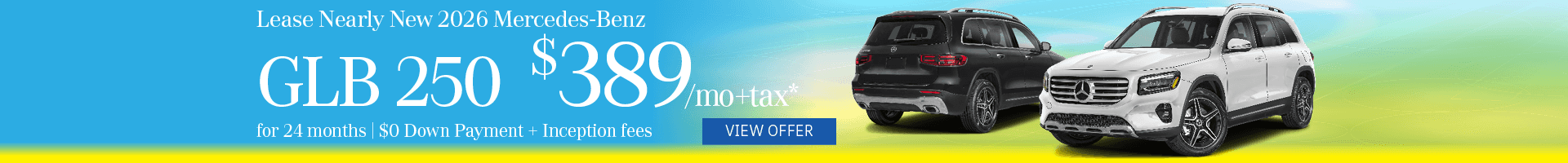 Lease Mercedes-Benz GLB 250 for $389/mo