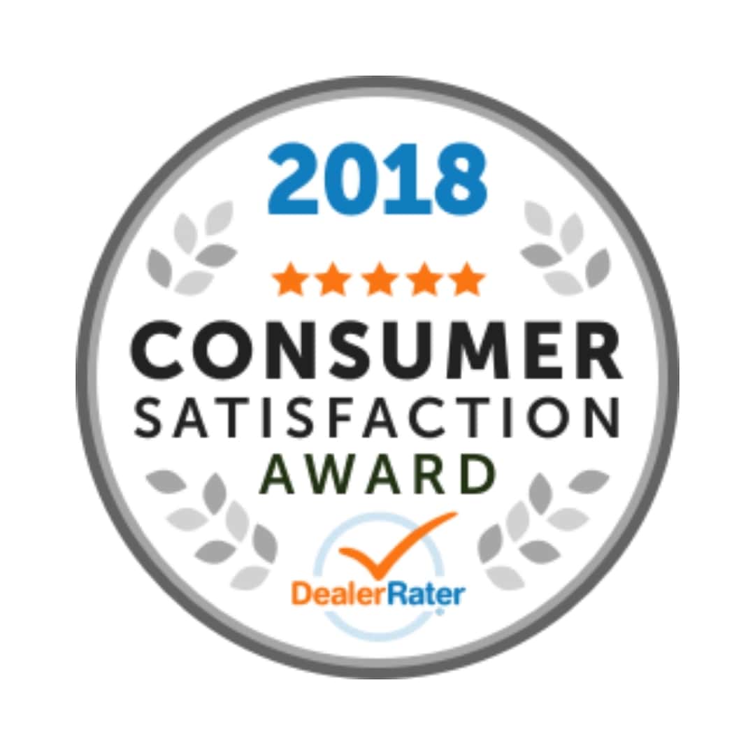 2018 DealerRater Consumer Satisfaction Award