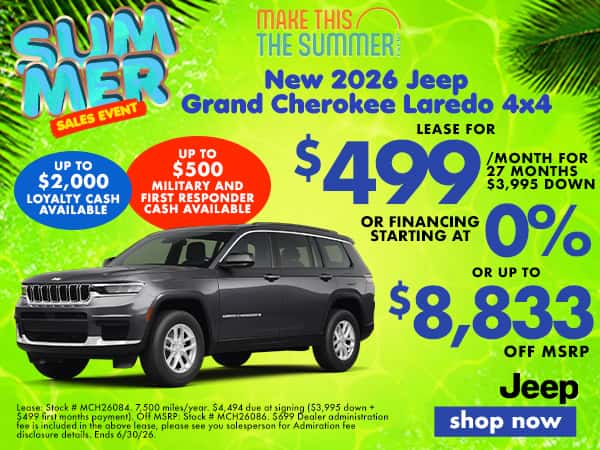 New 2026 Jeep Grand Cherokee Laredo 4x4