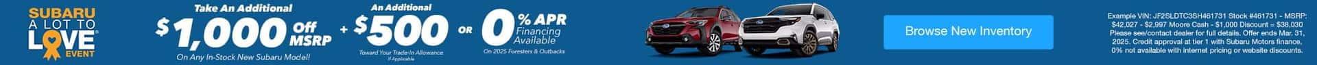 Subaru Deals At Moore