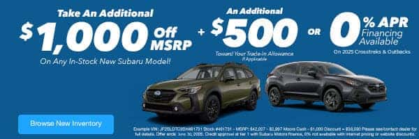 Subaru Deals At Moore