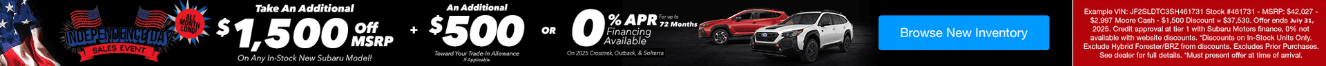 Subaru Deals At Moore