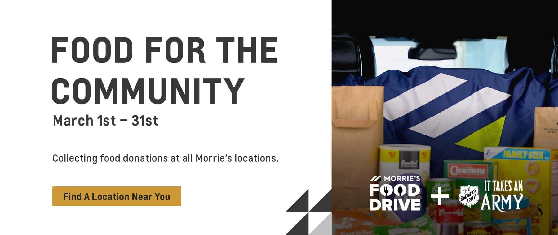 Morrie's Salvation Army Food Drive March 2023