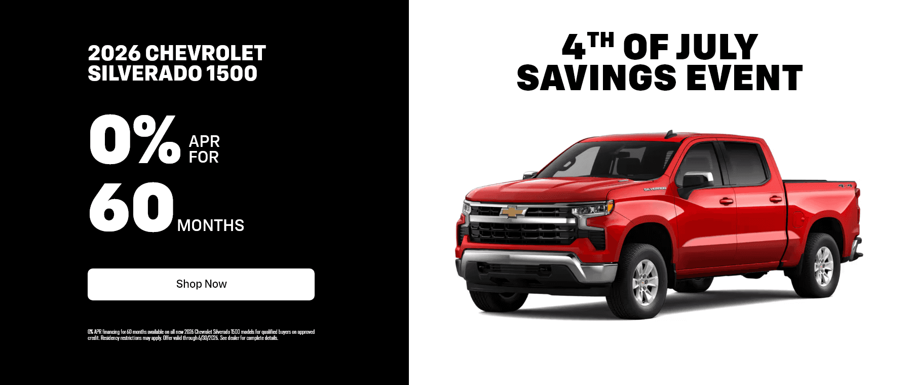 Silverado June Offer