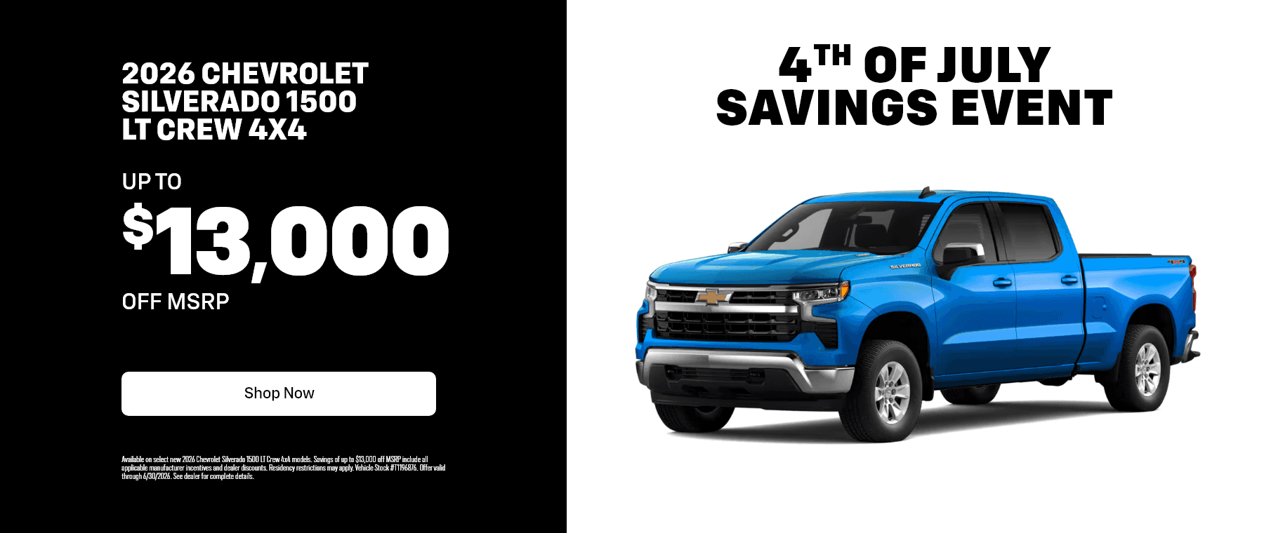 Silverado LT June Offer