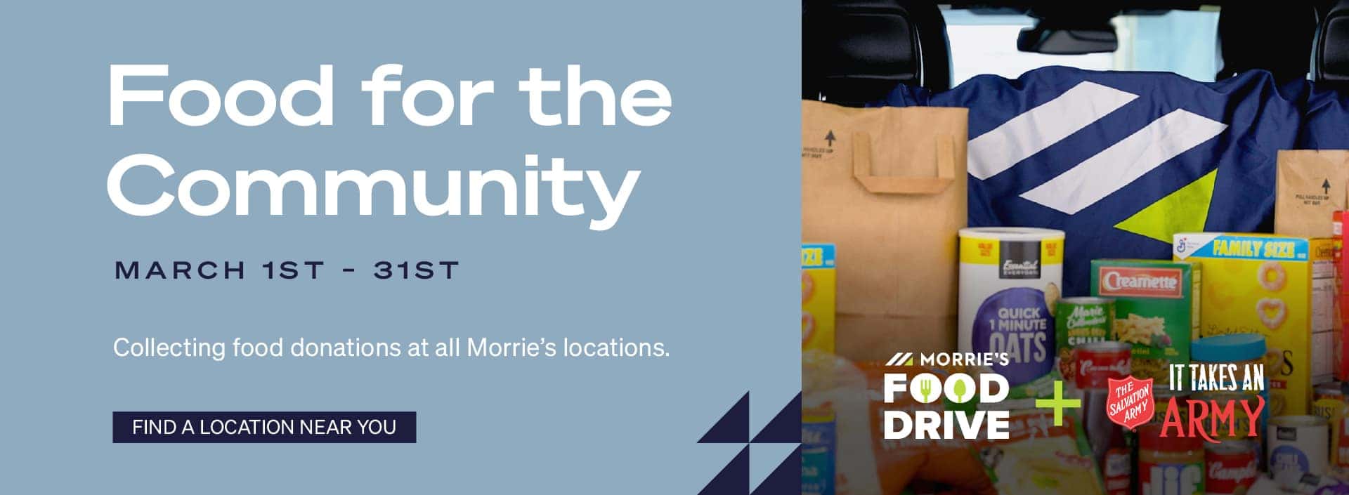 Morrie's Salvation Army Food Drive March 2023