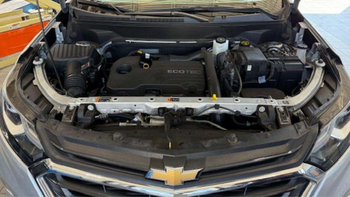 Chevrolet engine inspection performed after check engine light warning at New Smyrna Beach Chevrolet service center