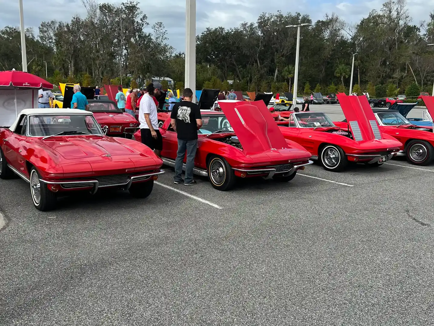 Classic Corvette show during Corvette Christmas at New Smyrna Beach Chevrolet