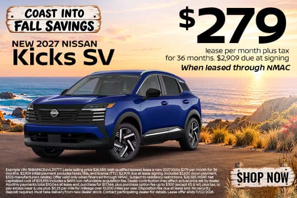 New 2027 Nissan Kicks SV 