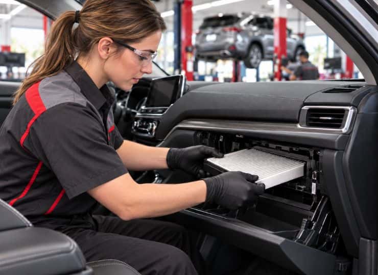 Reemplazo del microfiltro (filtro de aire de cabina) genuino Nissan