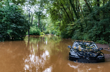 total loss flooded car