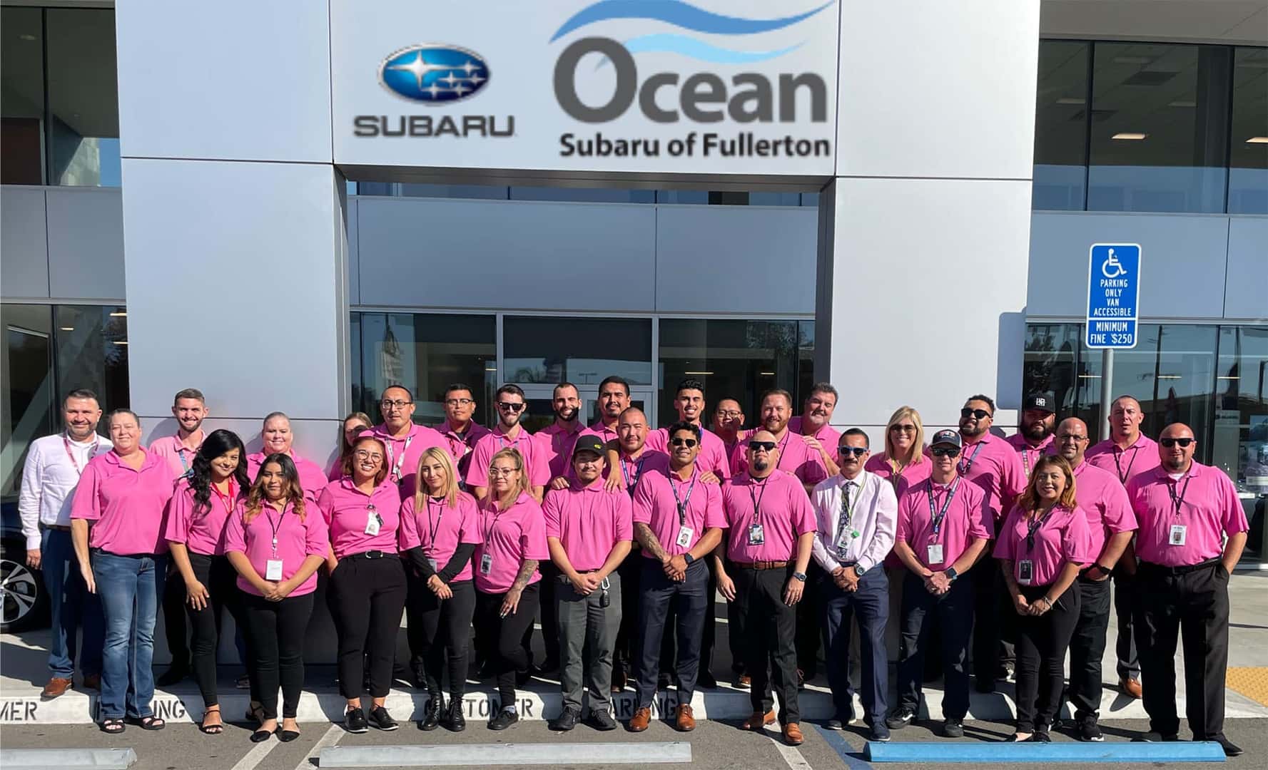 Ocean Subaru of Fullerton team