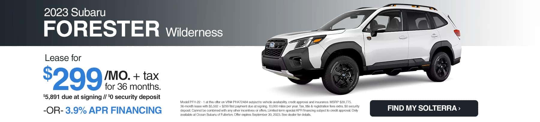 Subaru Forester offer