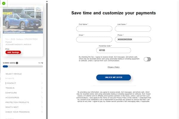 CarNow Create Your Profile