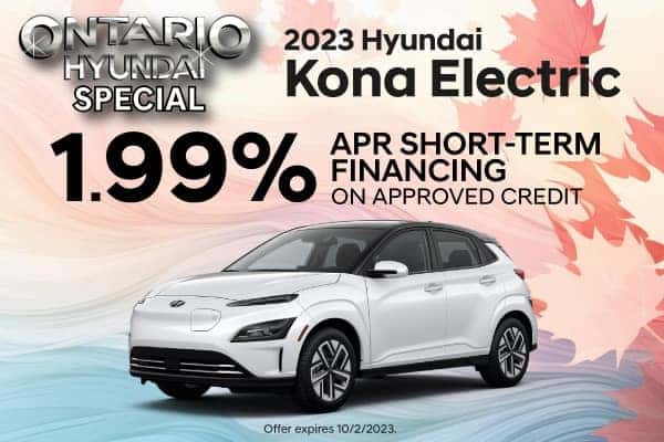 1.99% APR Short-Term Financing on New 2023 Hyundai Kona Electric
