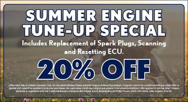 SUMMER ENGINE TUNE UP SPECIAL 20% OFF