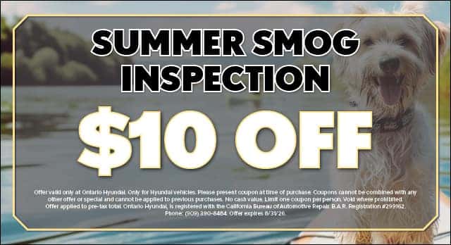 summer smog inspection $10 off