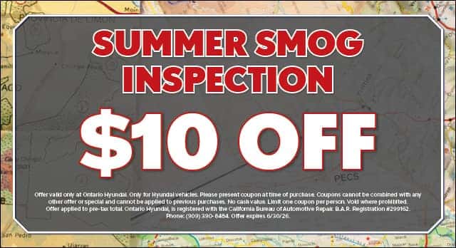 summer smog inspection $10 off