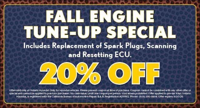 FALL ENGINE TUNE UP SPECIAL 20% OFF