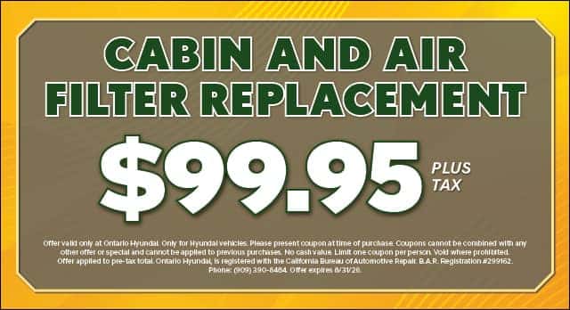 Cabin Air Filter Replacement Special
