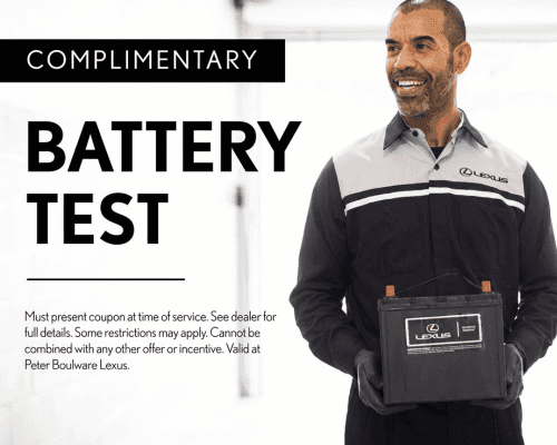 complimentary battery test coupon