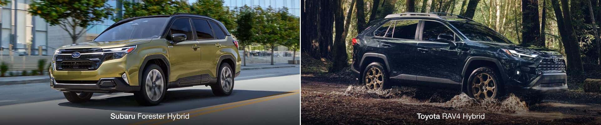 2025 Subaru Forester Hybrid vs. 2025 Toyota RAV4 Hybrid