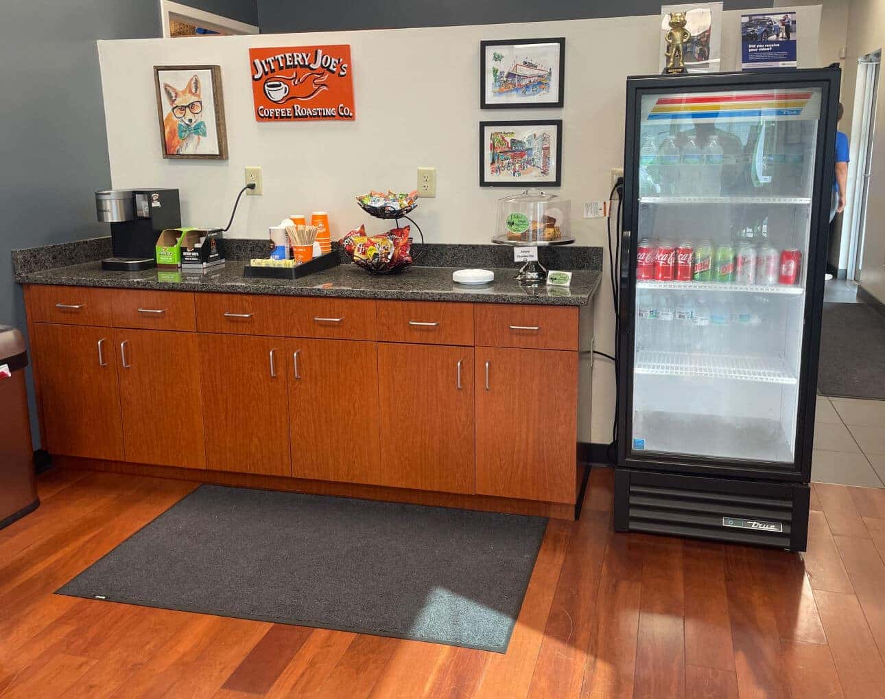 Hughes Subaru Complimentary Beverages Waiting Room