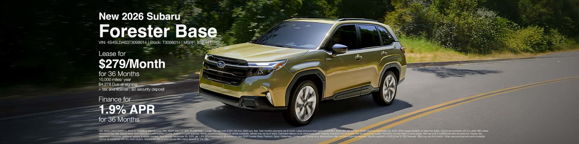 New 2026 Forester