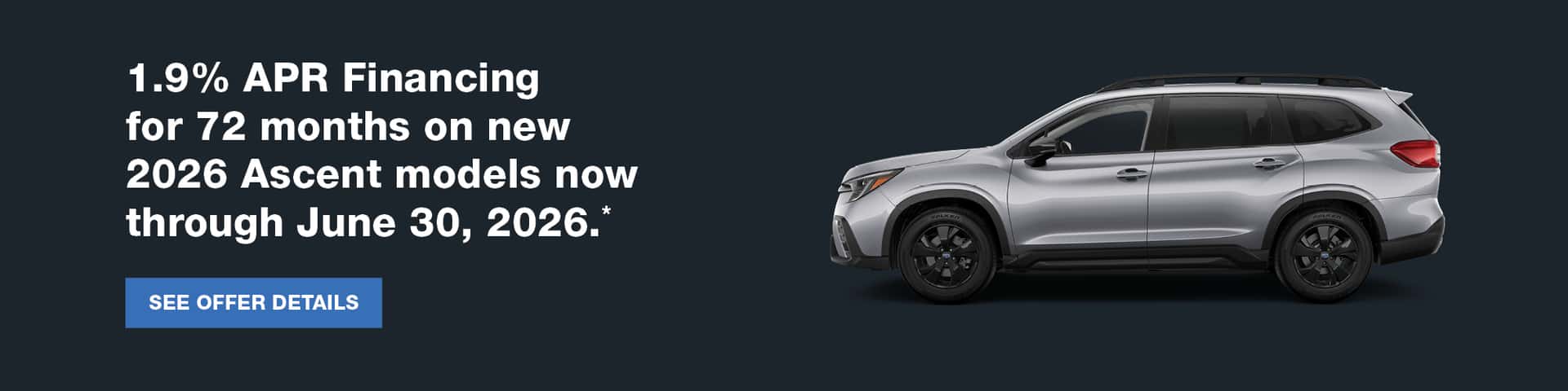 2026 Ascent APR Incentive