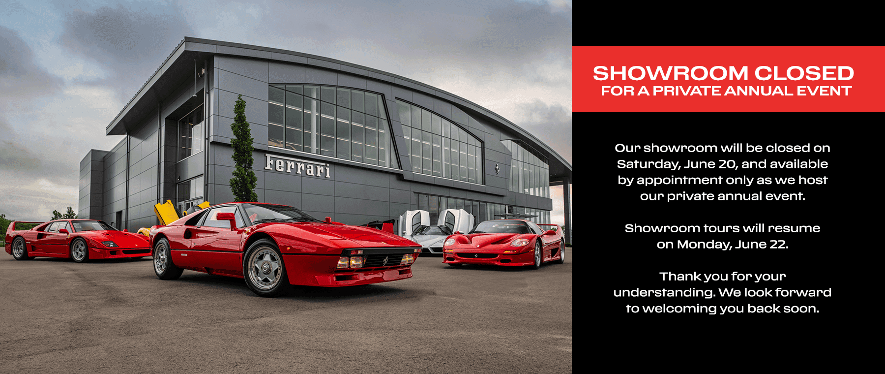 Showroom Closed