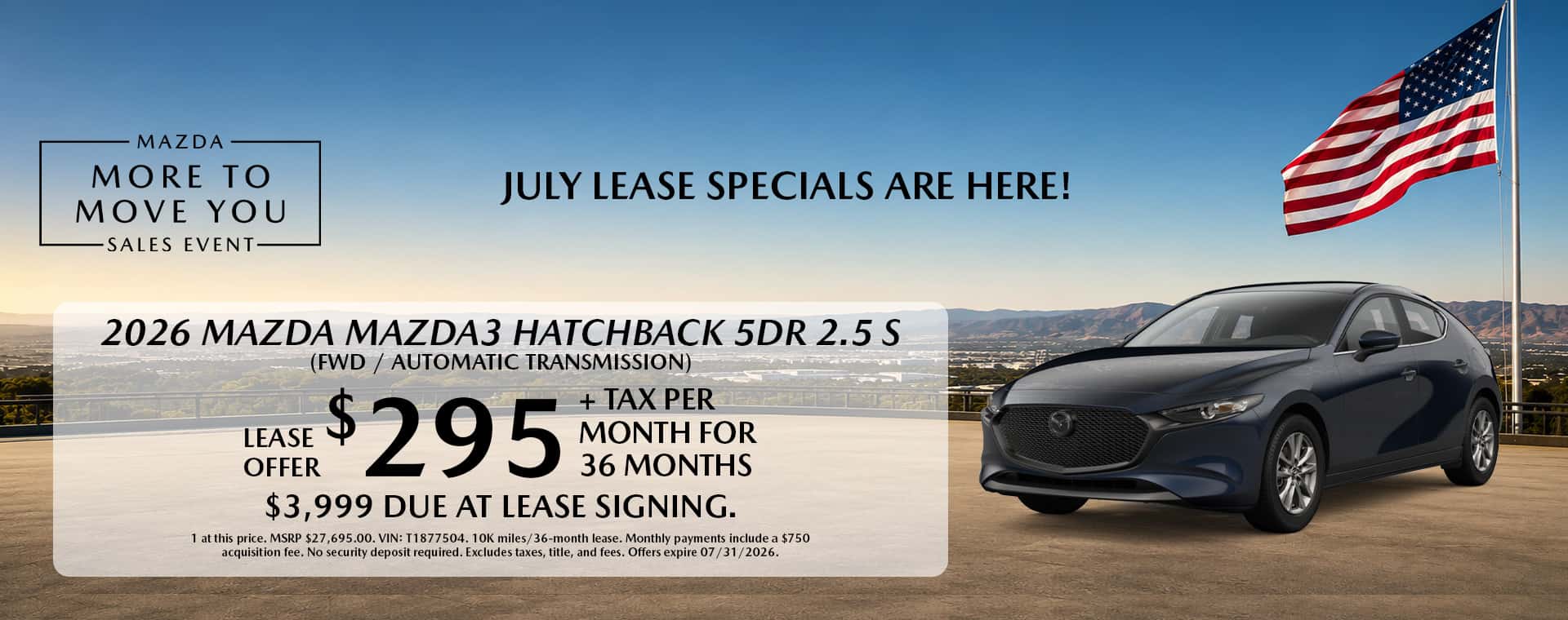 Mazda3 Hatchback Offer