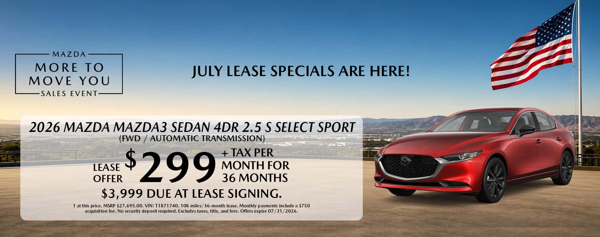 Mazda3 Sedan Offer