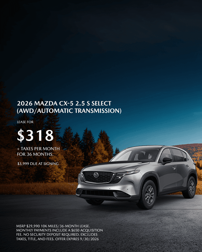 2026 MAZDA CX-5 2.5 S SELECT (AWD/AUTOMATIC TRANSMISSION)