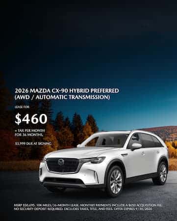 2026 MAZDA CX-90 HYBRID PREFERRED (AWD / AUTOMATIC TRANSMISSION)