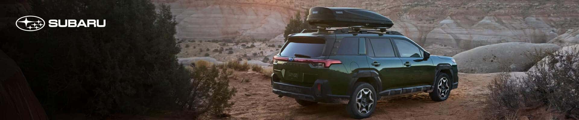 Three quarter rearview of the Subaru Outback