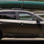 2022 Subaru Outback with Boat on Roof Racks