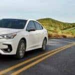 Front View of White 2023 Subaru Legacy