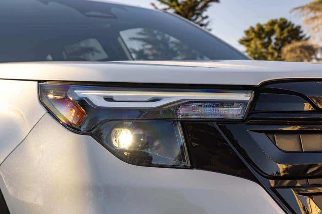 Subaru Forester Front Headlight Cluster Close-Up