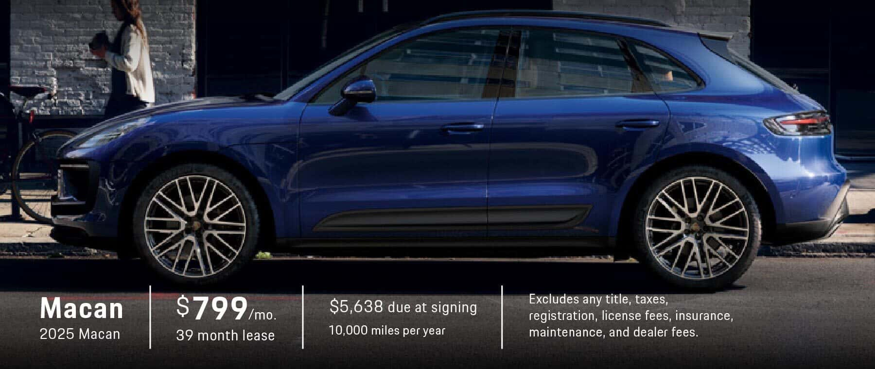 Macan lease offer banner