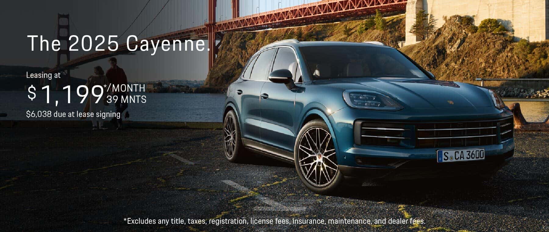 Cayenne lease promo banner
