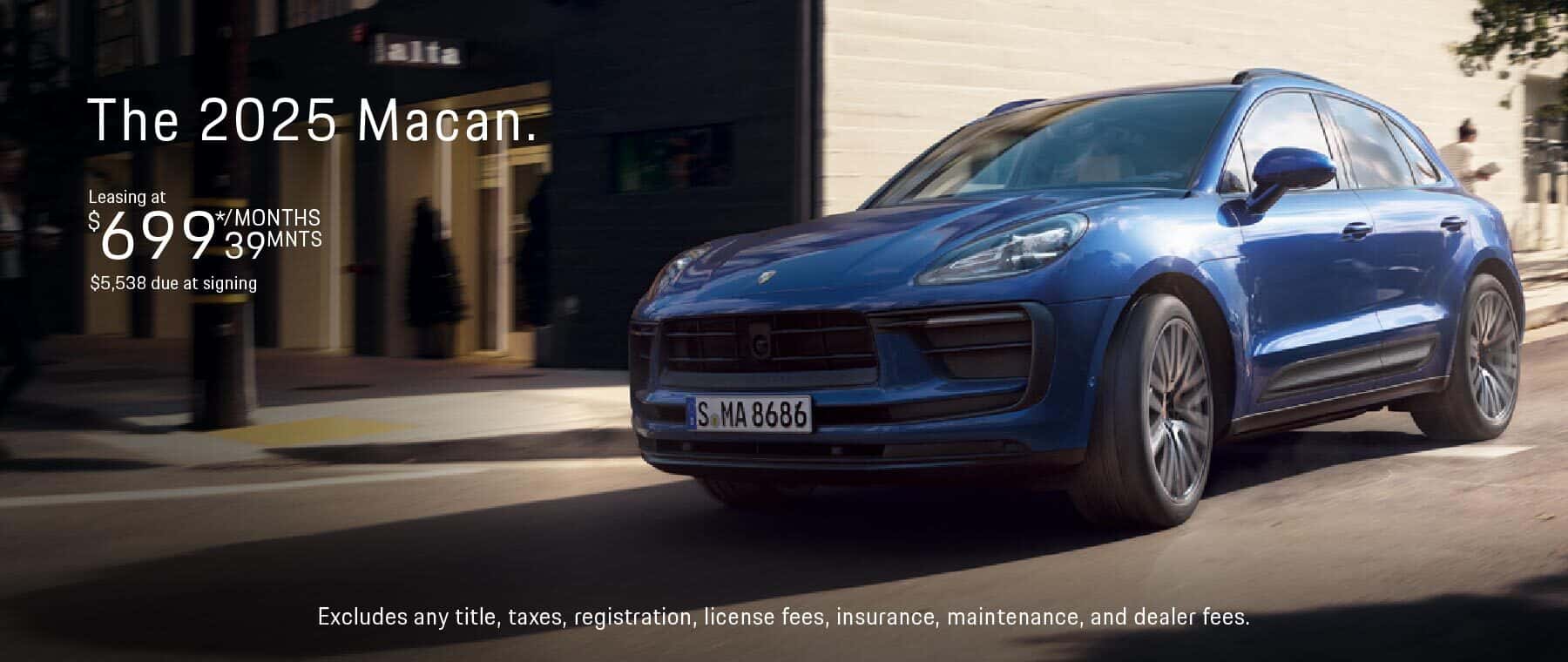 Macan lease offer banner