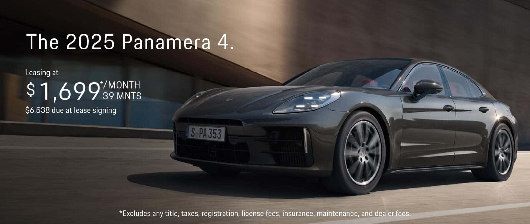 Panamera 4 lease promo