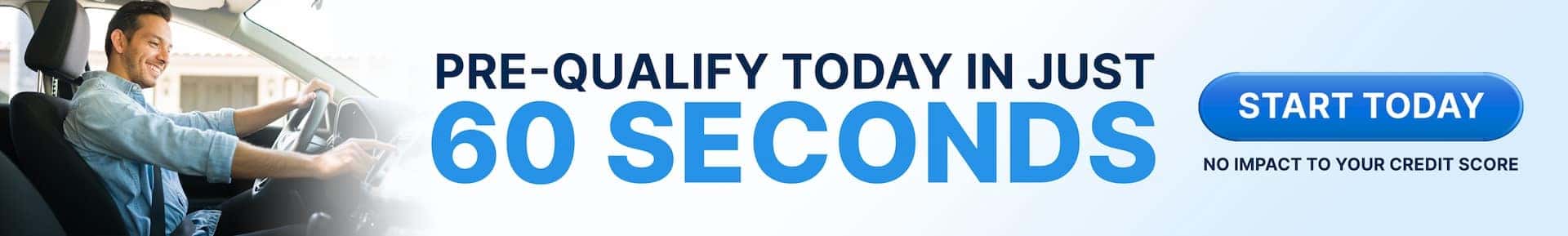 Pre-Qualify Today in Just 60 Seconds