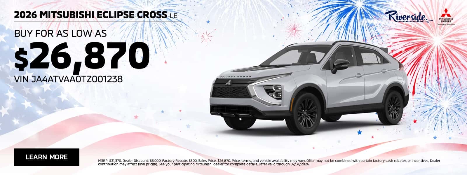 Eclipse Cross LE_July Banner