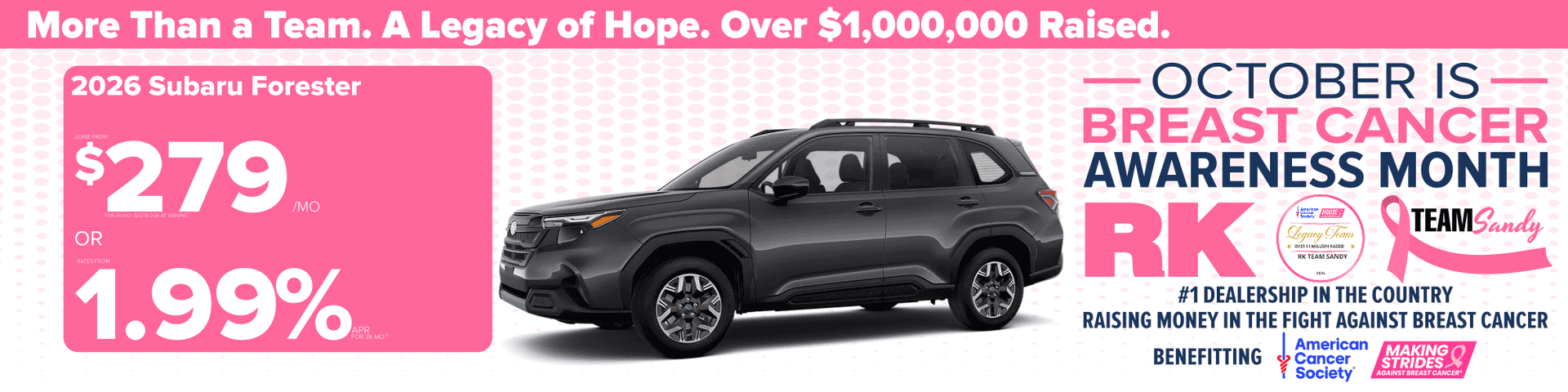 Lease the 2026 Subaru Forester from $279 /per mo*
