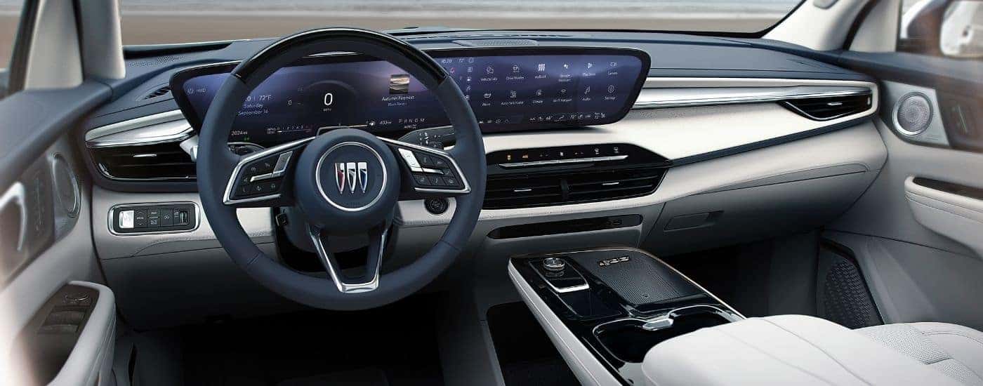 The interior of a 2026 Buick Enclave after leaving a Buick dealer near Sanford.