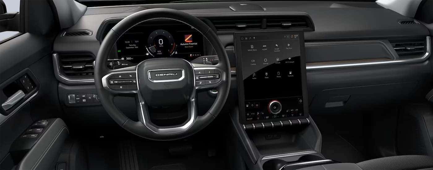 Black dash in a 2026 GMC Terrain.