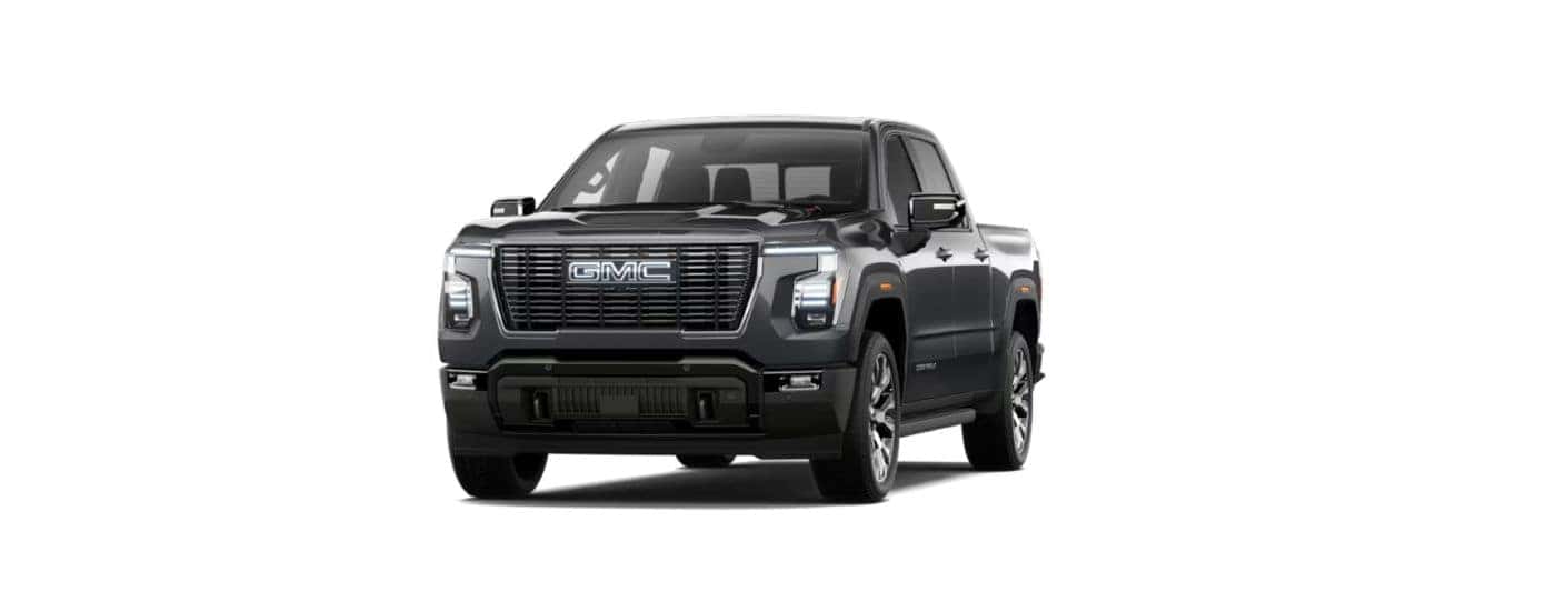 Black 2027 GMC Sierra 1500 angled left.