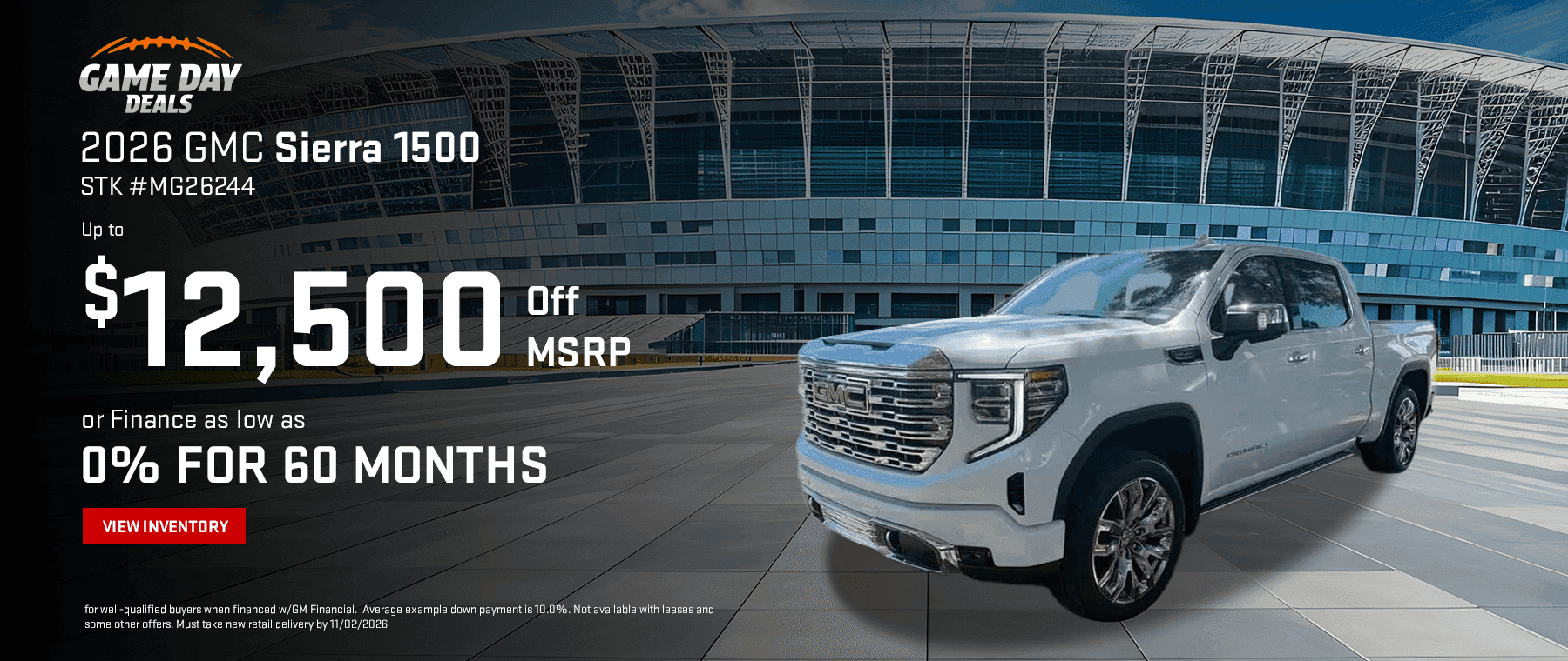2026 GMC Sierra 1500 UP TO...$12,500 off OR Finance as low as 0% FOR 60 MONTHS