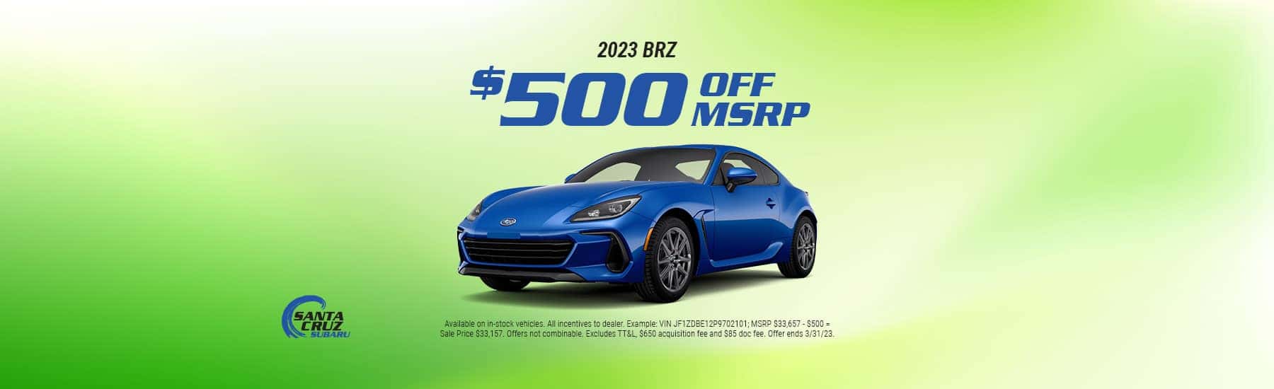 2023 BRZ offer